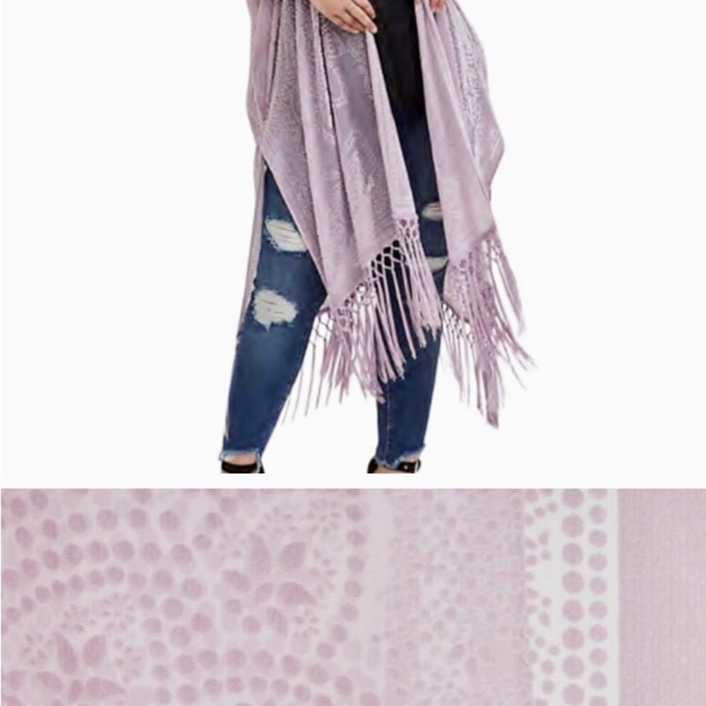 Lavender Velvet Kimono Torrid 3